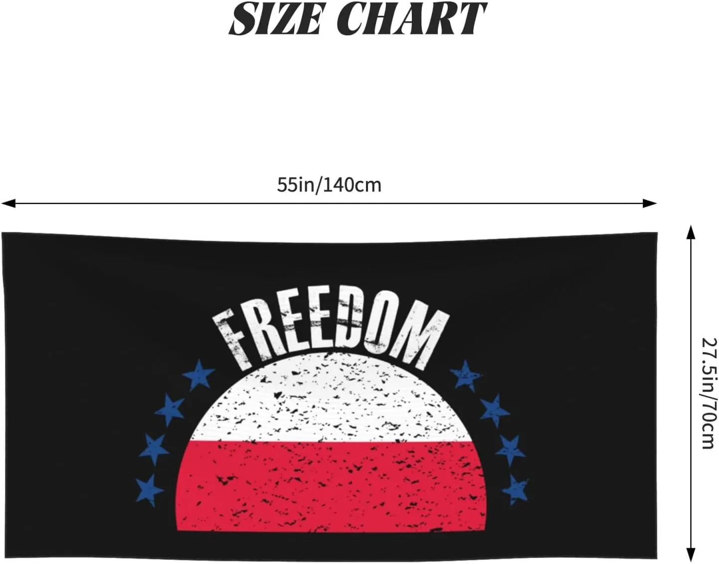 The Poland Flag and Freedom Beach Towel 27.5 X 55 Inch Extra Large Sand Free Quick Dry Absorbent Travel Bath Towel Adult Pool Towels