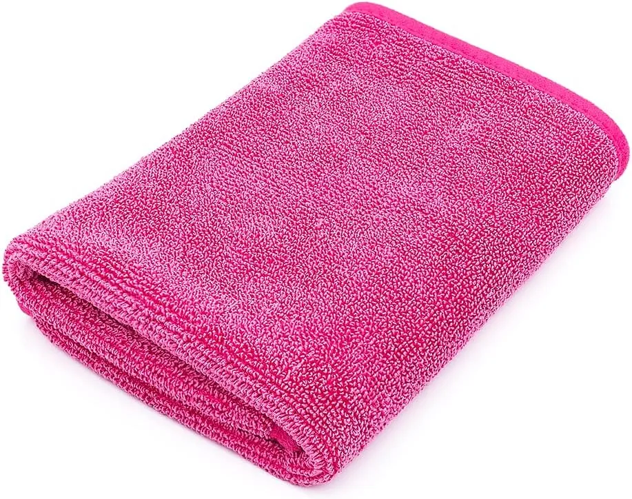 The Rag Company - Premium FTW Microfiber Cleaning Towels for Glass, Windows, Mirrors, Polished Surfaces - Streak-Free, Scratchless, 16" x16”, Pink, 3-Pack