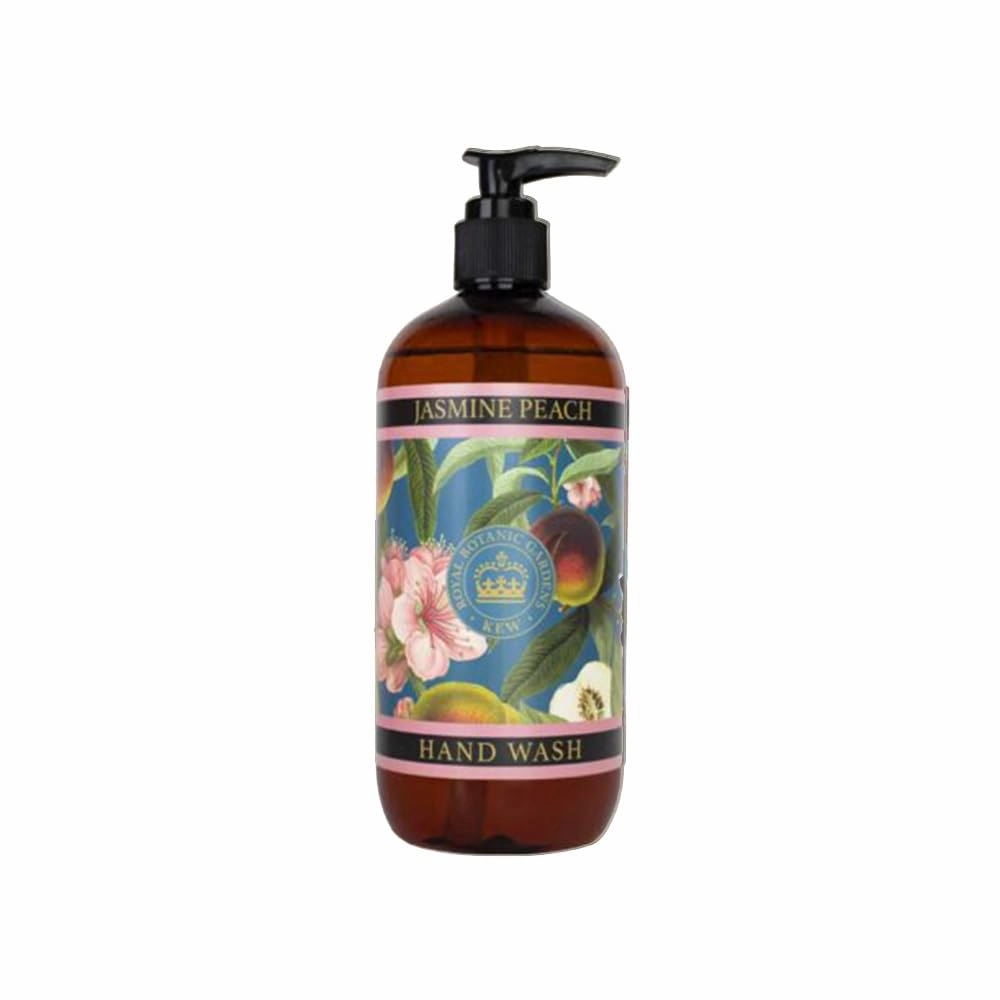 The English Soap Company, Kew Gardens Luxury Hand & Body Wash, Refreshing Hand & Body Wash with Vitamin E, Enriched with Soothing Aloe Vera, Jasmine Peach Scent 17 fl oz