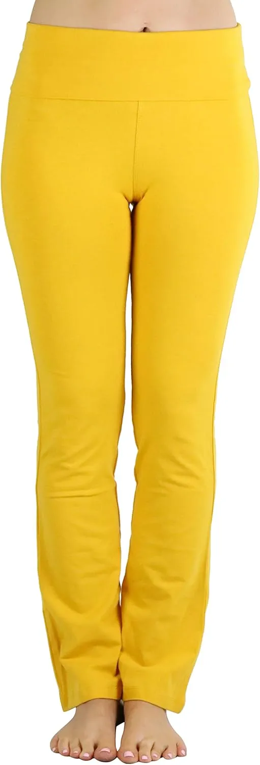 ToBeInStyle Women's Low Rise Sweatpants w/Fold-Over Waistband