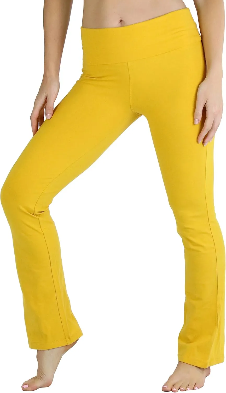 ToBeInStyle Women's Low Rise Sweatpants w/Fold-Over Waistband