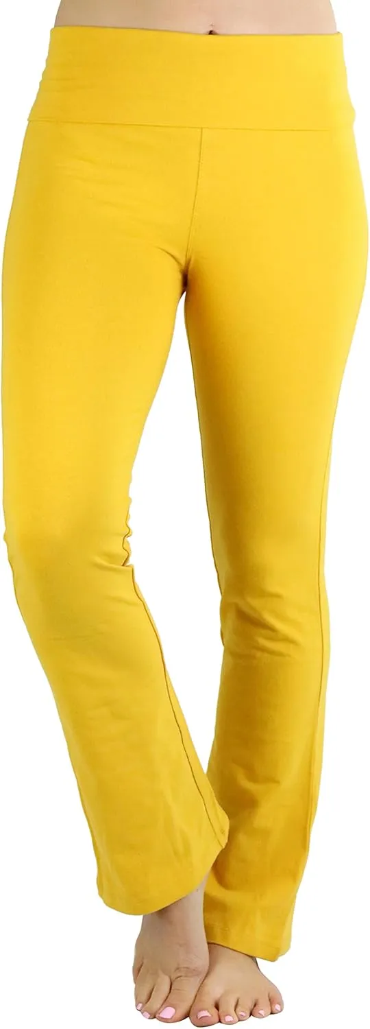 ToBeInStyle Women's Low Rise Sweatpants w/Fold-Over Waistband