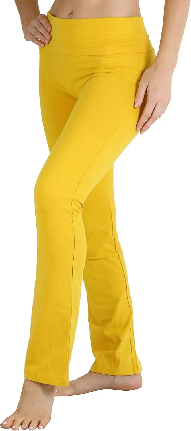 ToBeInStyle Women's Low Rise Sweatpants w/Fold-Over Waistband