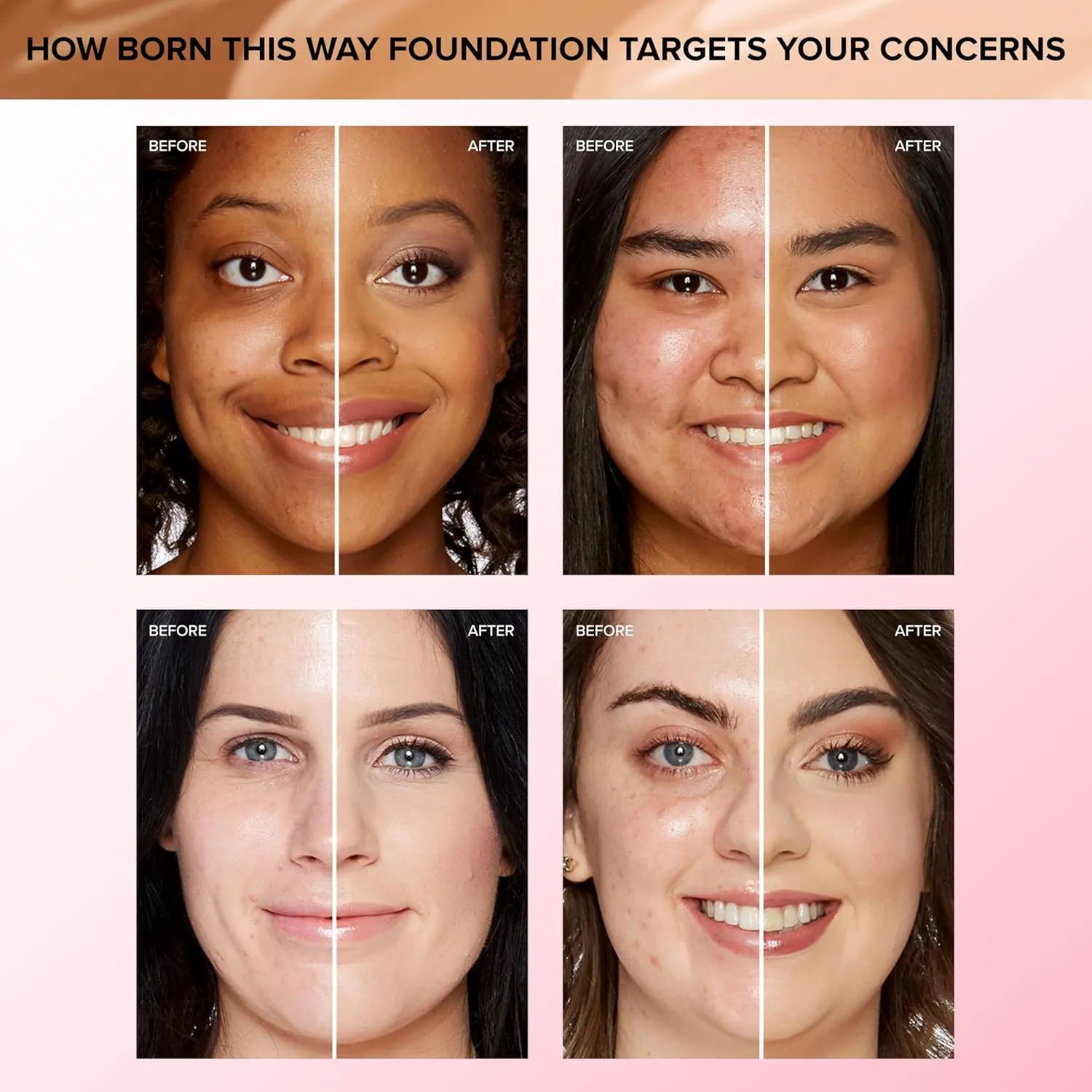 Too Faced Born This Way Natural Finish Longwear Liquid Foundation | Medium-To-Full Coverage | Hydrating   Oil Free, 1.01 fl. oz.