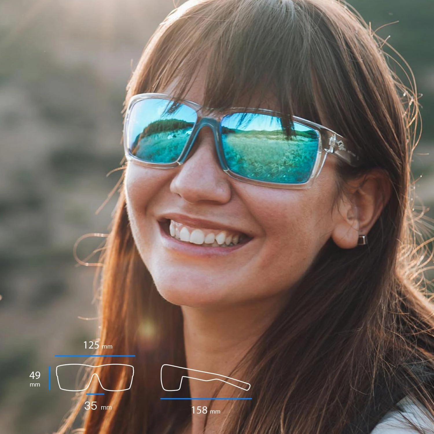 TOREGE Sports Polarized Sunglasses for Men Women Flexible Frame Cycling Running Driving Fishing Mountaineering TR24