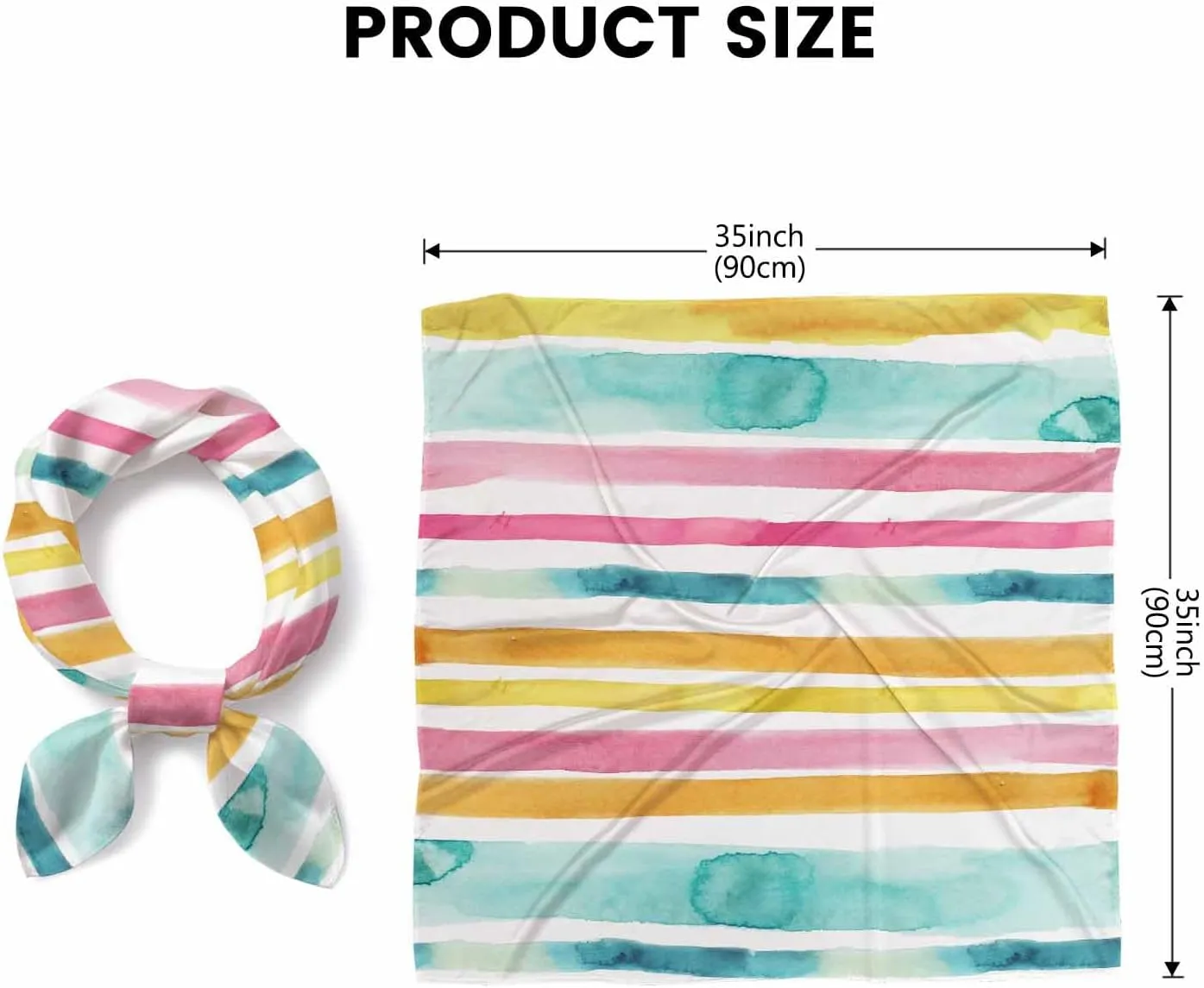 Tropical Flowers Head Scarf Silk Feel Like Bandana Soft for Women Girls…