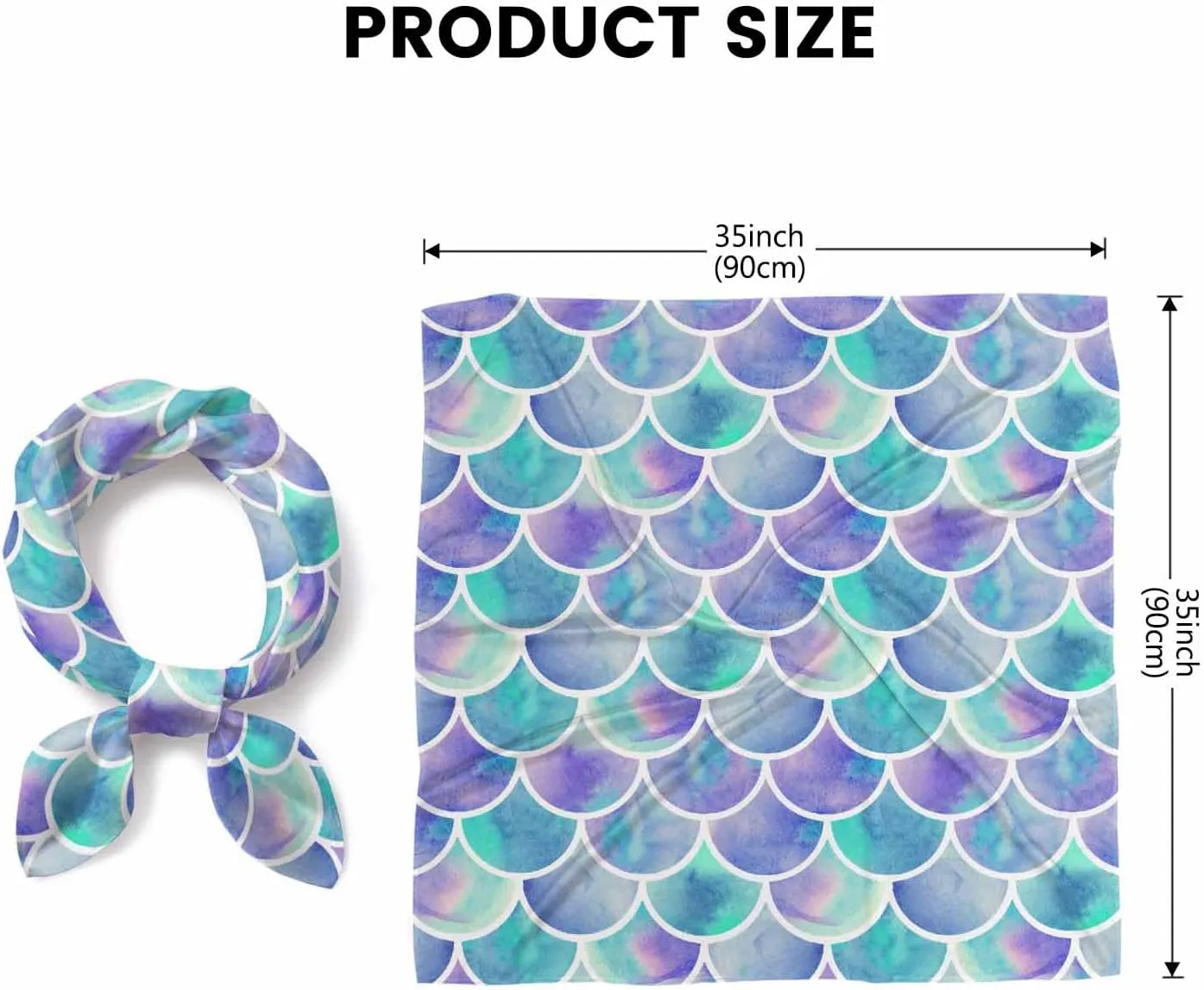 Tropical Flowers Head Scarf Silk Feel Like Bandana Soft for Women Girls…