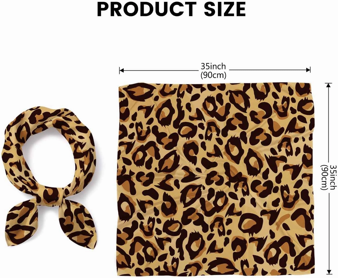 Tropical Flowers Head Scarf Silk Feel Like Bandana Soft for Women Girls…