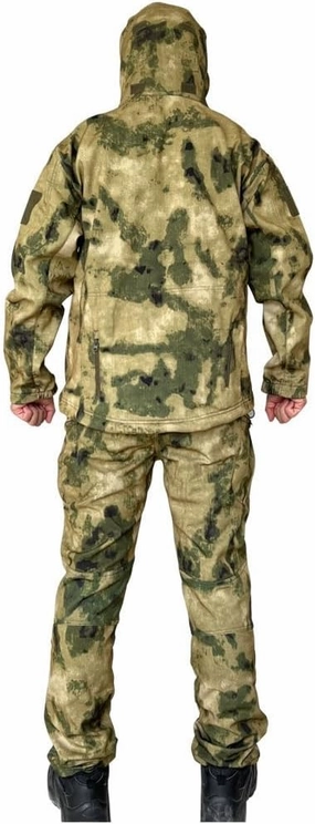 Two Piece Ski Suit, Men's Winter Outdoor Fashion Camouflage Ski Jacket Snow Trousers Set