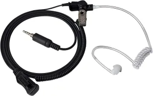 UAYESOK Waterproof Acoustic Tube Walkie Talkie Earpiece with Mic PTT Screw Thread Headset for Yaesu VX-6 VX-6R VX-7R VX-170 FT-270 Standard Horizon HX210 HX400 HX750S HX870 HX890