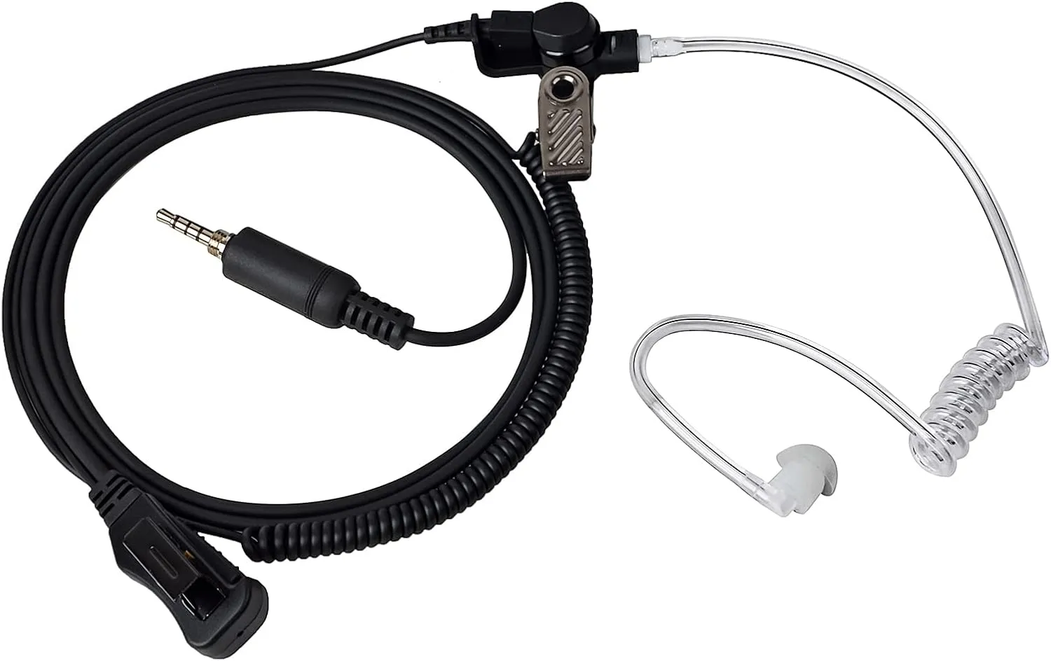 UAYESOK Waterproof Acoustic Tube Walkie Talkie Earpiece with Mic PTT Screw Thread Headset for Yaesu VX-6 VX-6R VX-7R VX-170 FT-270 Standard Horizon HX210 HX400 HX750S HX870 HX890