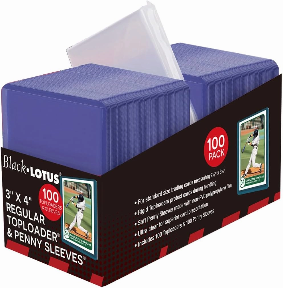 Ultra Clear Premium Trading Card Storage Cases Adopting UV Protection and Non-PVC Polypropylene Film for Standard Size Cards
