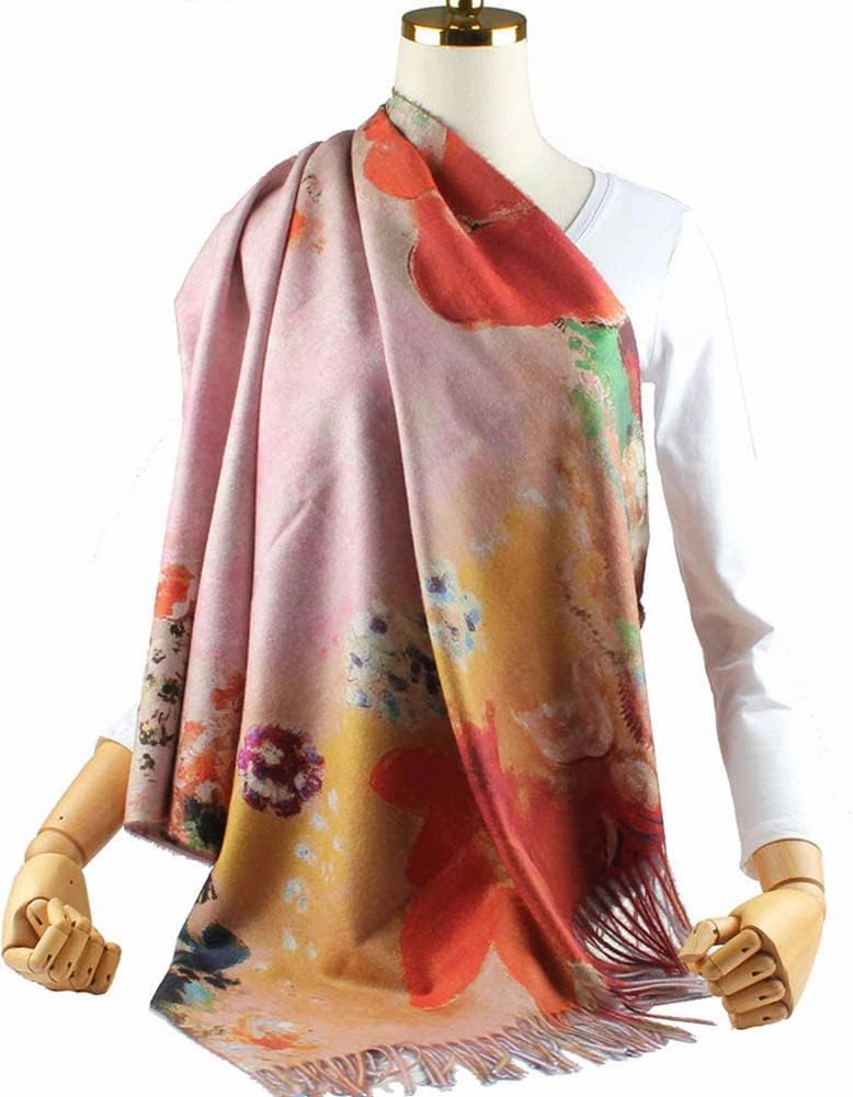 Umjetnost Soft Cashmere Feel Scarf For Women Winter Warm Scarves Large Shawl Wrap Monet Van Gogh Art Print
