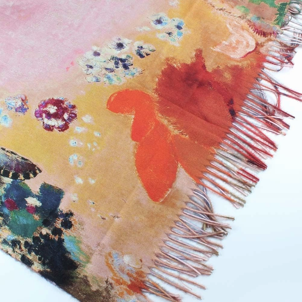 Umjetnost Soft Cashmere Feel Scarf For Women Winter Warm Scarves Large Shawl Wrap Monet Van Gogh Art Print
