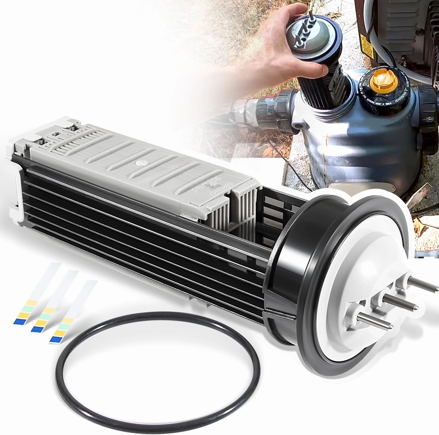 Upgrade R0503000 Cell Replacement Kit for Zodiac Nature2 Fusion Soft FSOFT1400, for Zodiac Jandy Nature 2 Fusion Soft 1400 Cell Kit, for Swimming Pools up to 40,000 Gallon, O-Ring Included