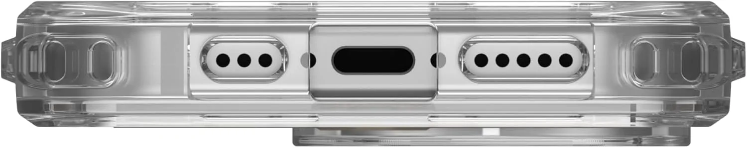 URBAN ARMOR GEAR UAG Designed for iPhone 16 Pro Case 6.3" Plyo XTE - Compatible with MagSafe Charging & Kickstand Rugged Anti-Yellowing Transparent Clear MIL-Grade Protective Cover, Clear/Titanium