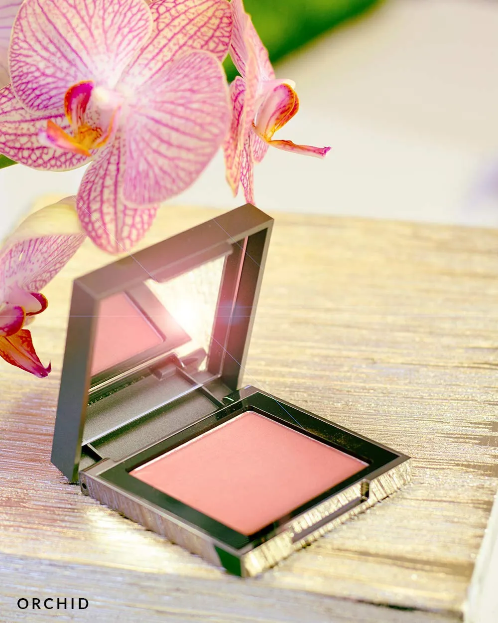 VASANTI Bloom Mineral Blush (Orchid - Berry/Magenta) Highly Blendable Face Cheek Powder Blush, Longwearing, Lightweight, Makes You Look Fresh and Awake - Paraben-Free, Cruelty-Free, for all Skintones