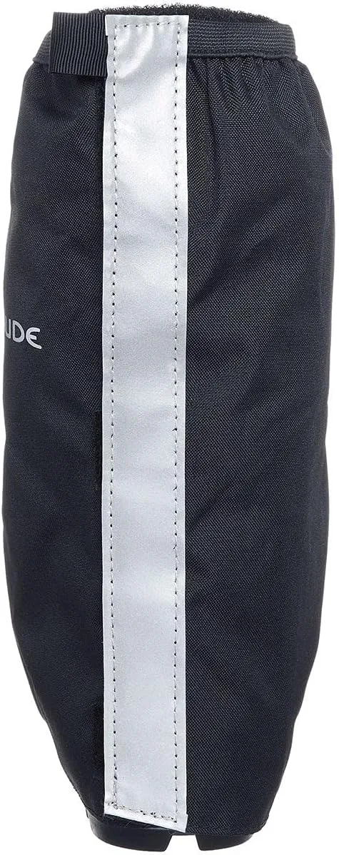 VAUDE Bike Gaiter Short - Waterproof Shoe Cover with Reflective Elements - Breathable Cycling Overshoes with full length velcro closure