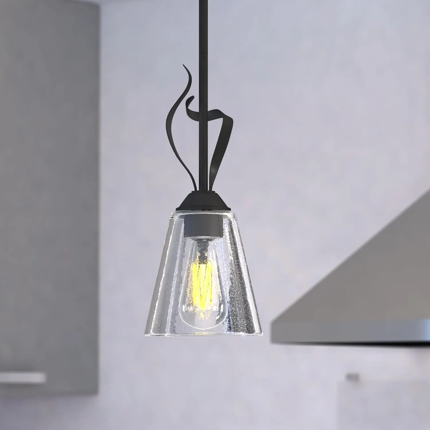 VAXCEL Cinta Bronze Mini Pendant Ceiling Light Clear Glass