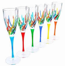 Venetian Trix Champagne Flute