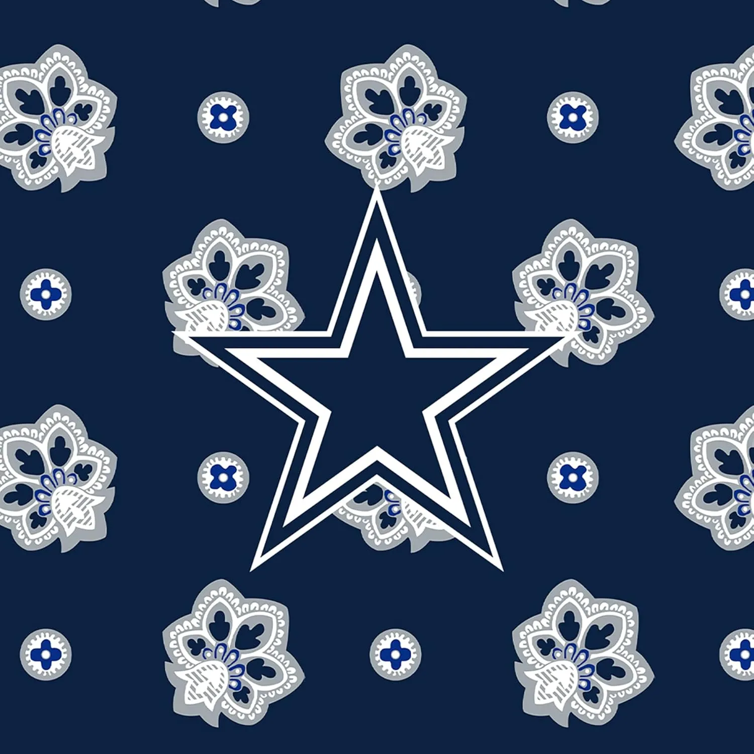 Vera Bradley Women's Clear NFL Small Backpack (Multiple Teams Available), Dallascowboysonblue/Graybandana, One Size