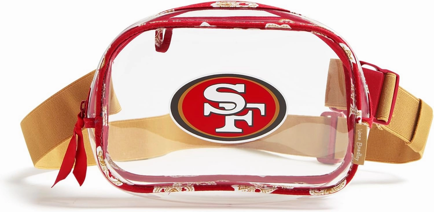 Vera Bradley Women's Clear NFL Small Belt Bag (Multiple Teams Available)