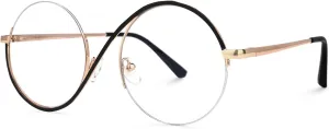 VOOGLAM Glasses for Women Round Clear Lens Frame Manley