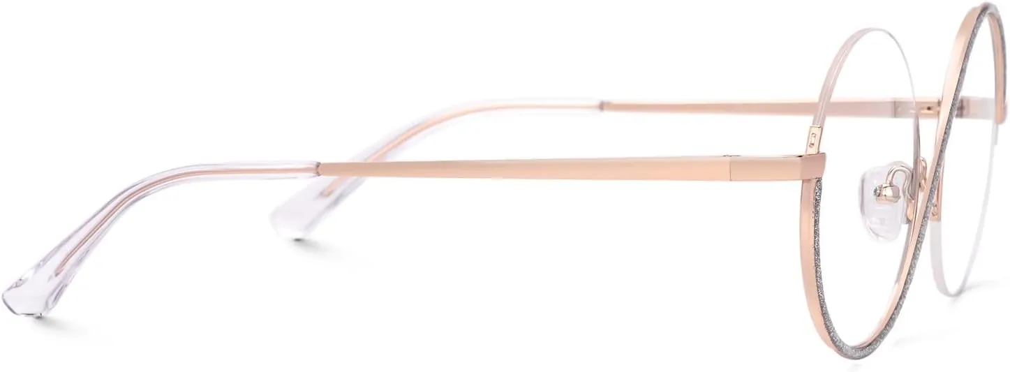VOOGLAM Glasses for Women Round Clear Lens Frame Manley