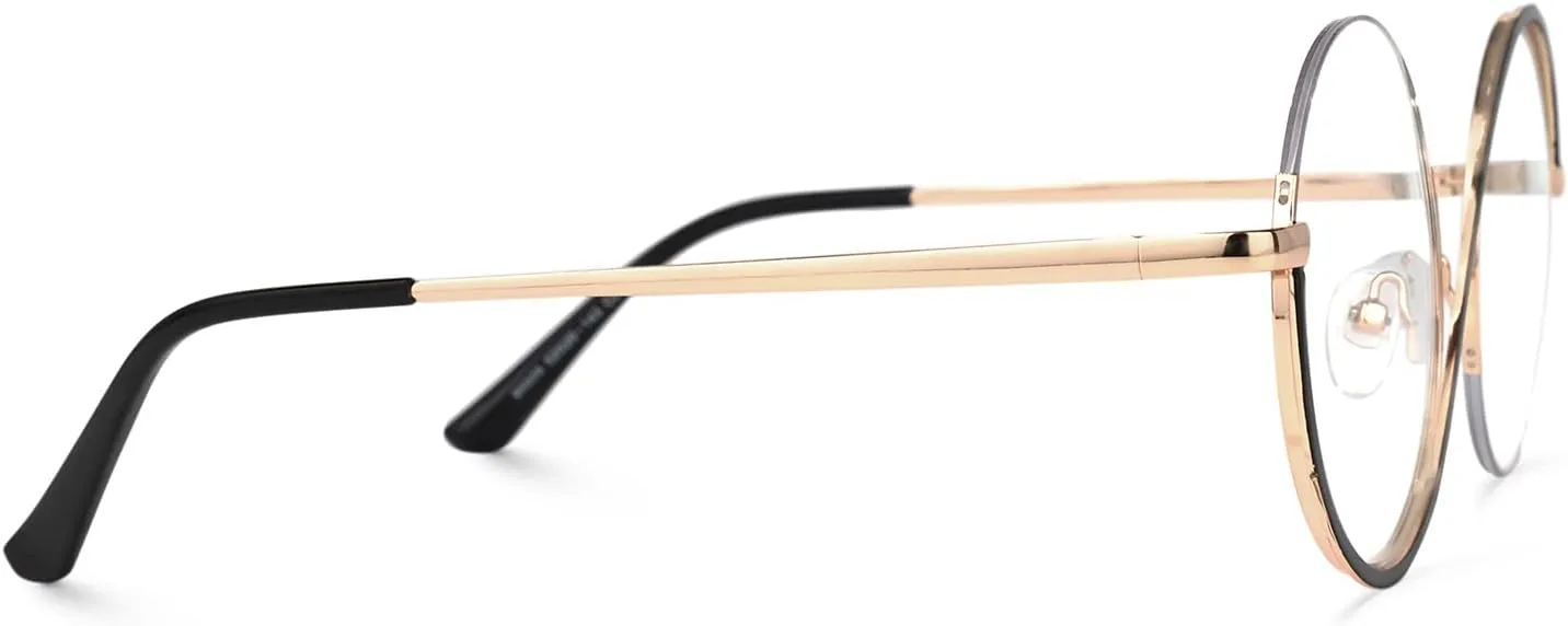 VOOGLAM Glasses for Women Round Clear Lens Frame Manley