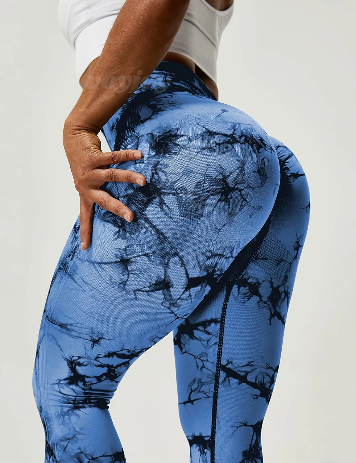VOYJOY Seamless Leggings for Women High Waist Yoga Pants Scrunch Butt Lifting Elastic Tights