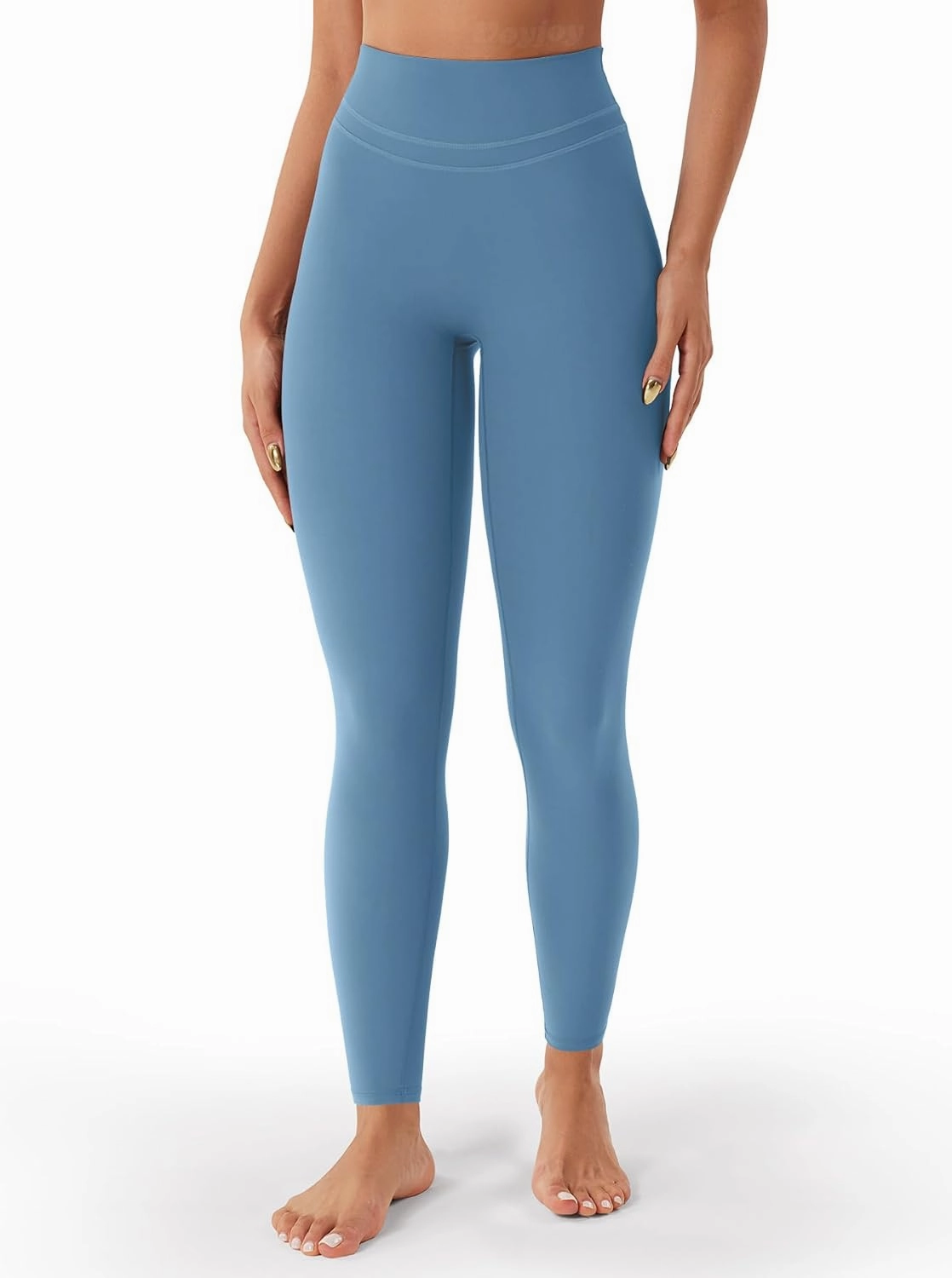 VOYJOY Womens Scrunch Workout Leggings Compression Butt Lifting Mid High Waist 26 Inches Seamless V Back Yoga Pants