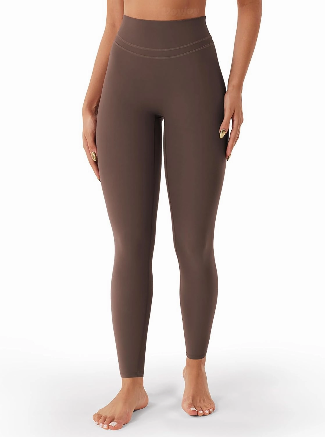 VOYJOY Womens Scrunch Workout Leggings Compression Butt Lifting Mid High Waist 26 Inches Seamless V Back Yoga Pants
