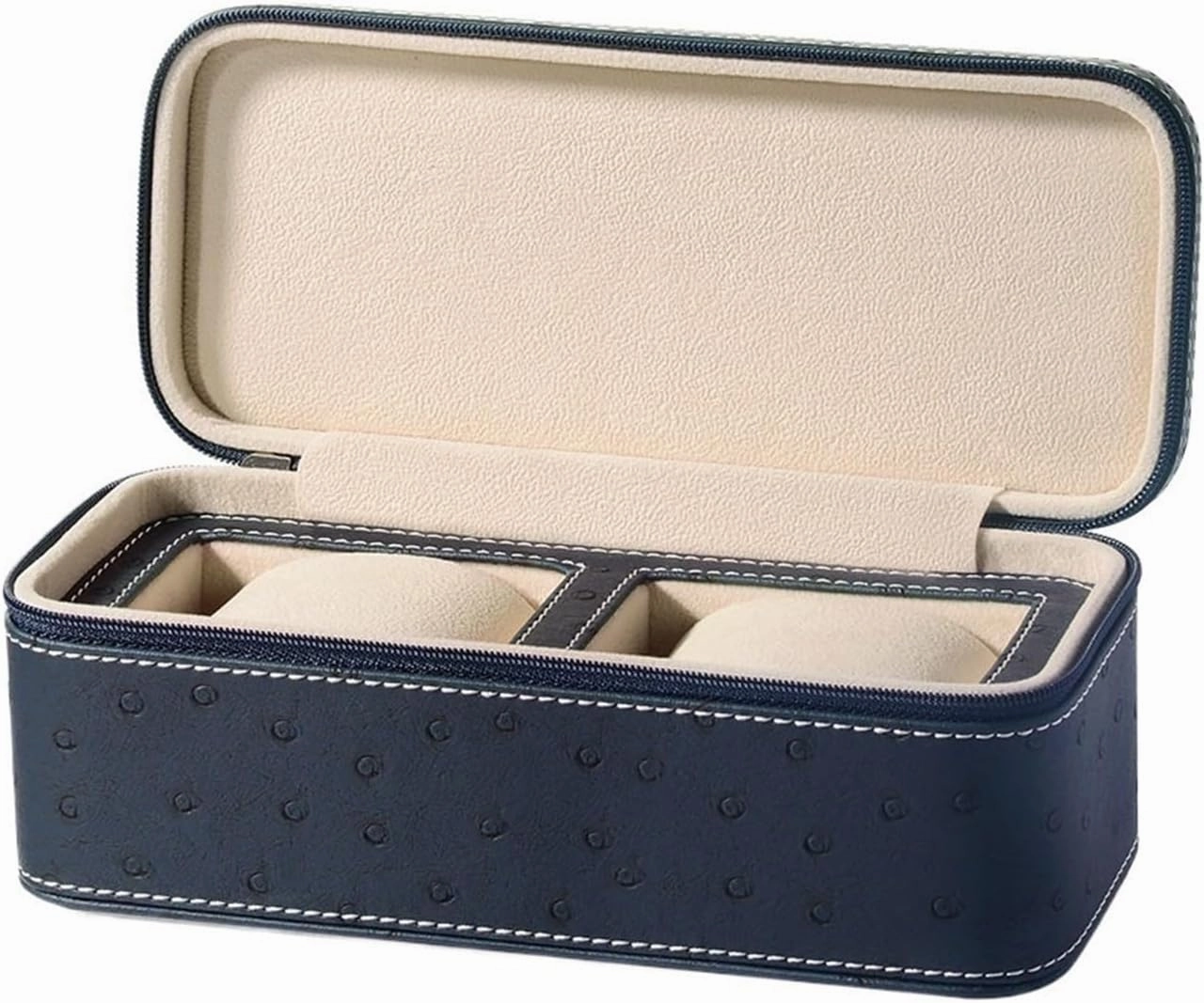 Watch Box Organizer Watch Storage Bag Minimalist European Style 2 Checked Watch Storage Boxes for Home, Travel and Business Trips watch case