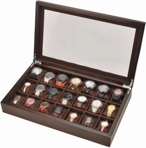 Watch Case 21 Cells Large Capacity Watch Organizer Light Luxury Watch Holder Multifunctional Jewelry Storage Box (excluding Watches) Watch Display Box