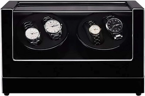 Watch Winder Watch Winder 4 0 Wooden Automatic Watch Winder Storage Box Transparent Cover Wrist Mechanical Watch Winding Box Double H Watch Winder