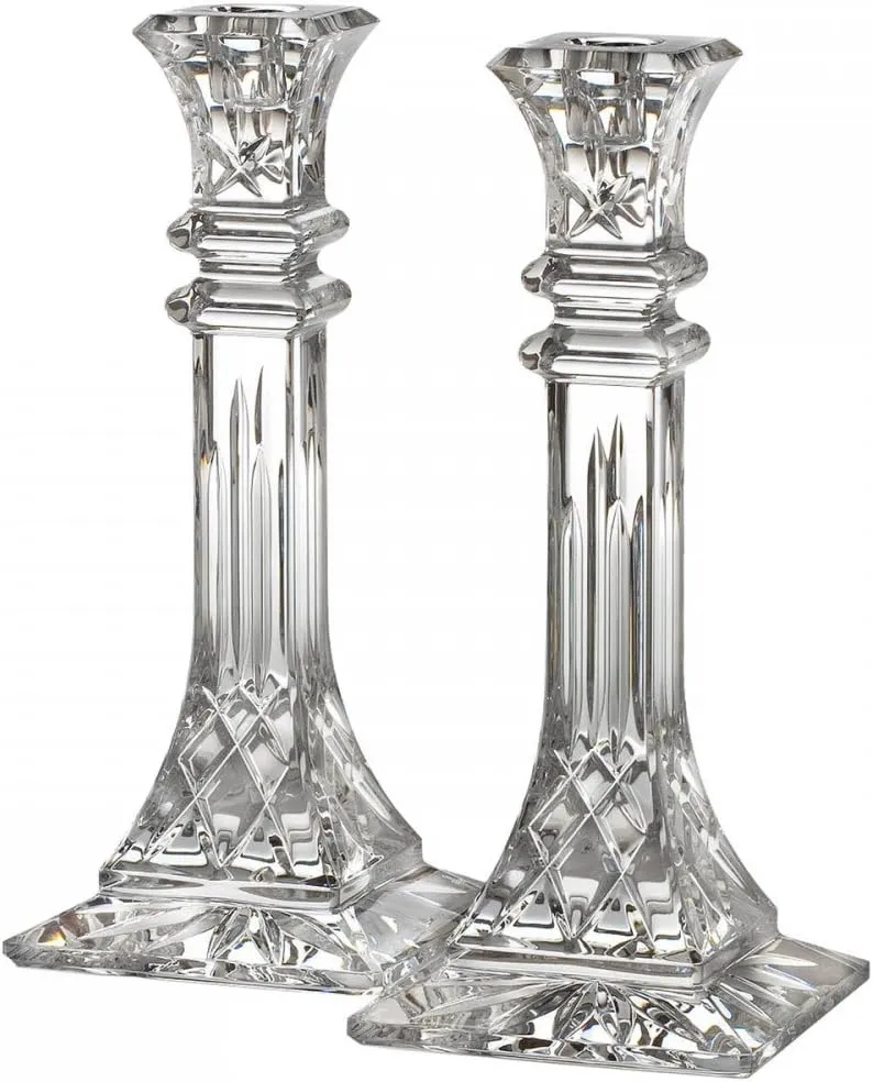 Waterford Lismore Candlestick Pair, 10", Clear