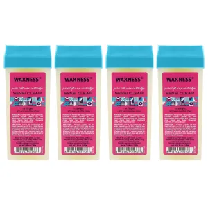 Waxness Sensi Clear Pure Soft Wax Cartridge 3.38 oz 100 g Pack of 4
