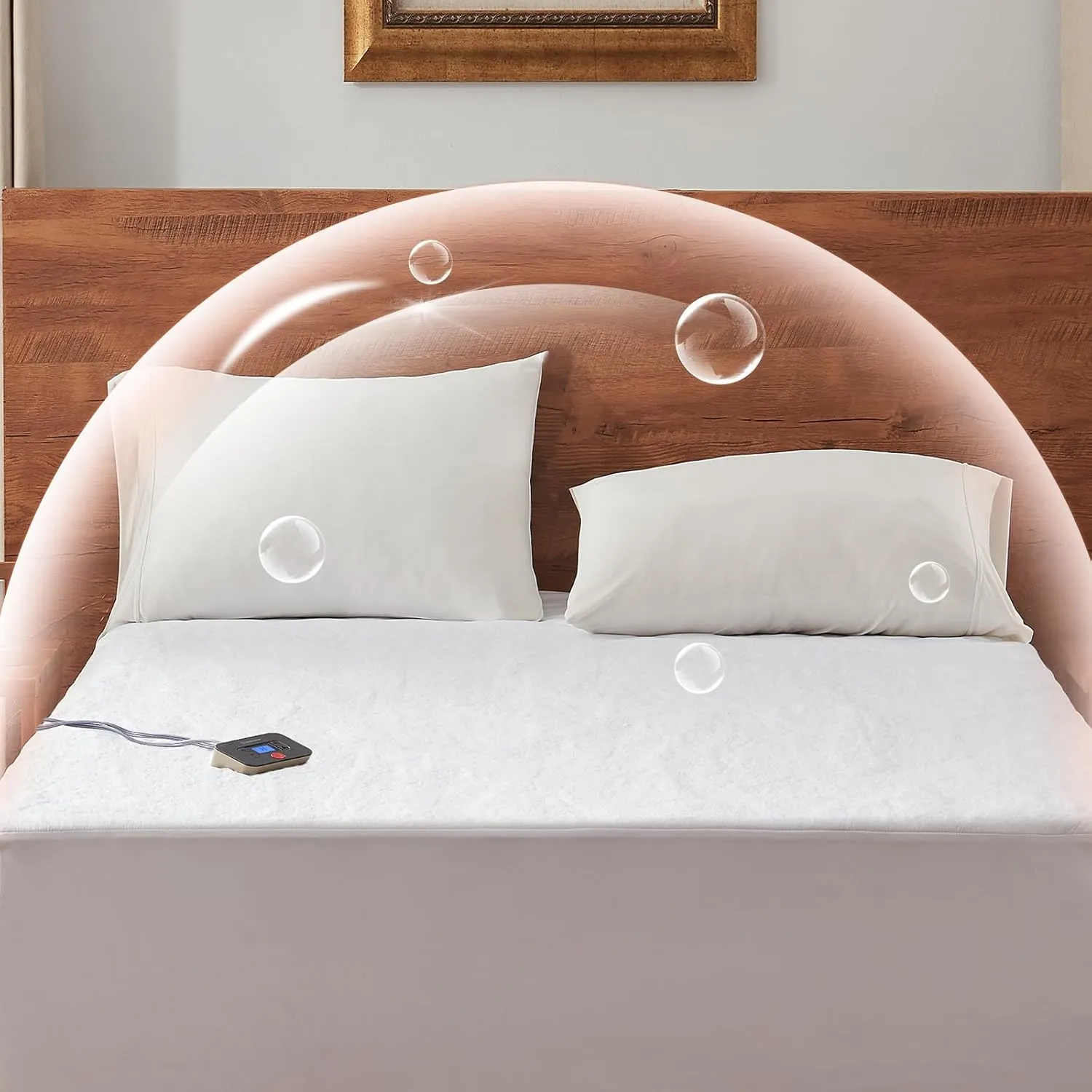 Westinghouse Queen Size Heated Mattress Pad, Luxury Quilted Electric Bed Warmer with 10 Heat Settings Dual Controller, 1-12H Auto Shut Off, Fit Up to 17" Deep Pocket, Machine Washable, 60x80 Inch