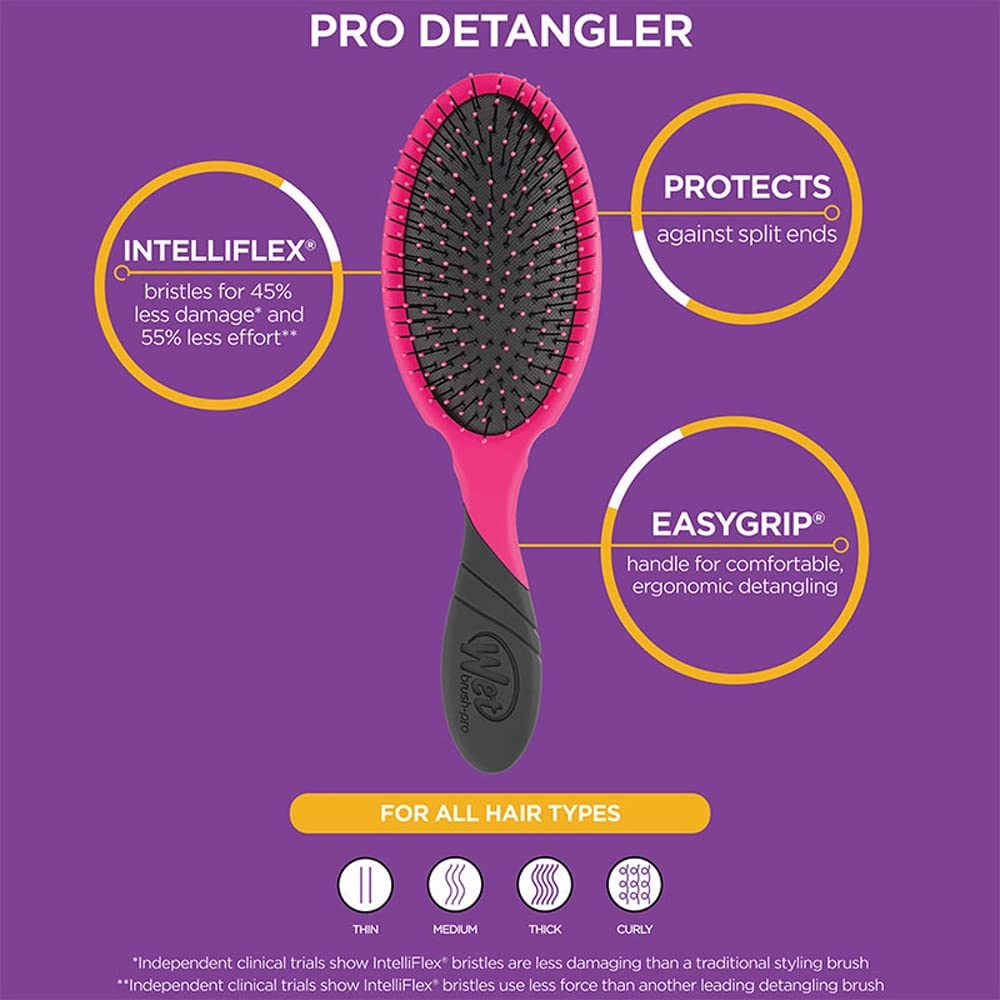 Wet Brush Pro Detangler Hair Brush, Limited Edition HYD - Peach