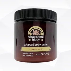 Wholesome Hippy Lemon-Aid -Whipped Wonder Balm with Limonene –Lemon balm (4oz)