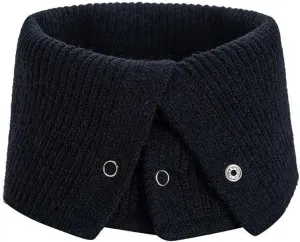 Winter Ski Neck Warmer Tube Scarf with Snap Thermal Plush Scarf Windproof Neck Gaiter for Men Women Outdoor Activities