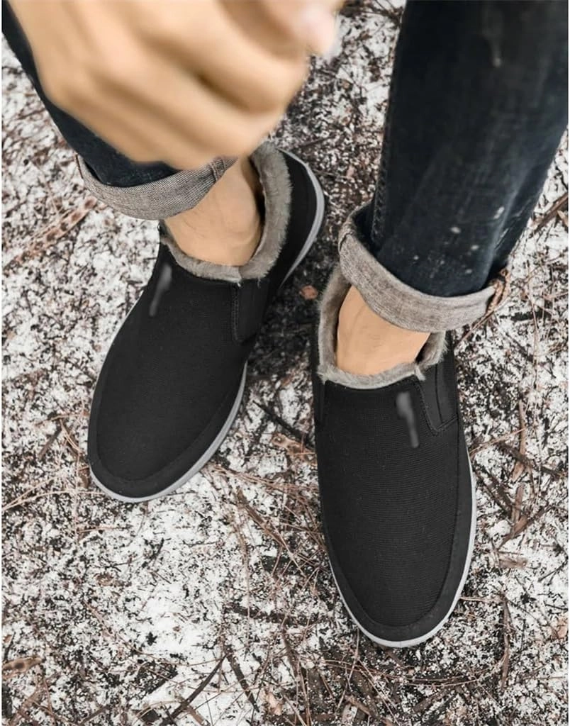 Winter Warm Retro Snow Plush Thickened Heated Shoes Outdoor Non-Slip Comfortable Casual Shoes(42 Code)