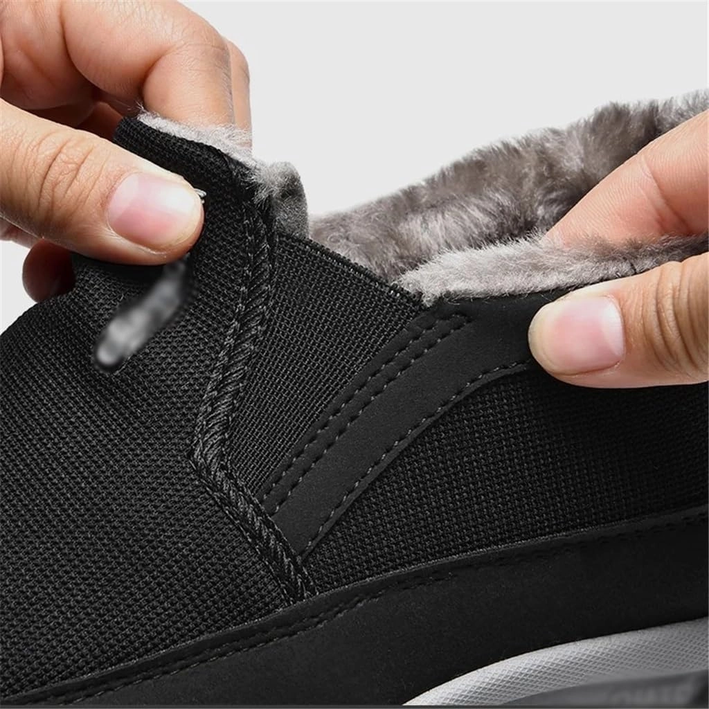 Winter Warm Retro Snow Plush Thickened Heated Shoes Outdoor Non-Slip Comfortable Casual Shoes(42 Code)