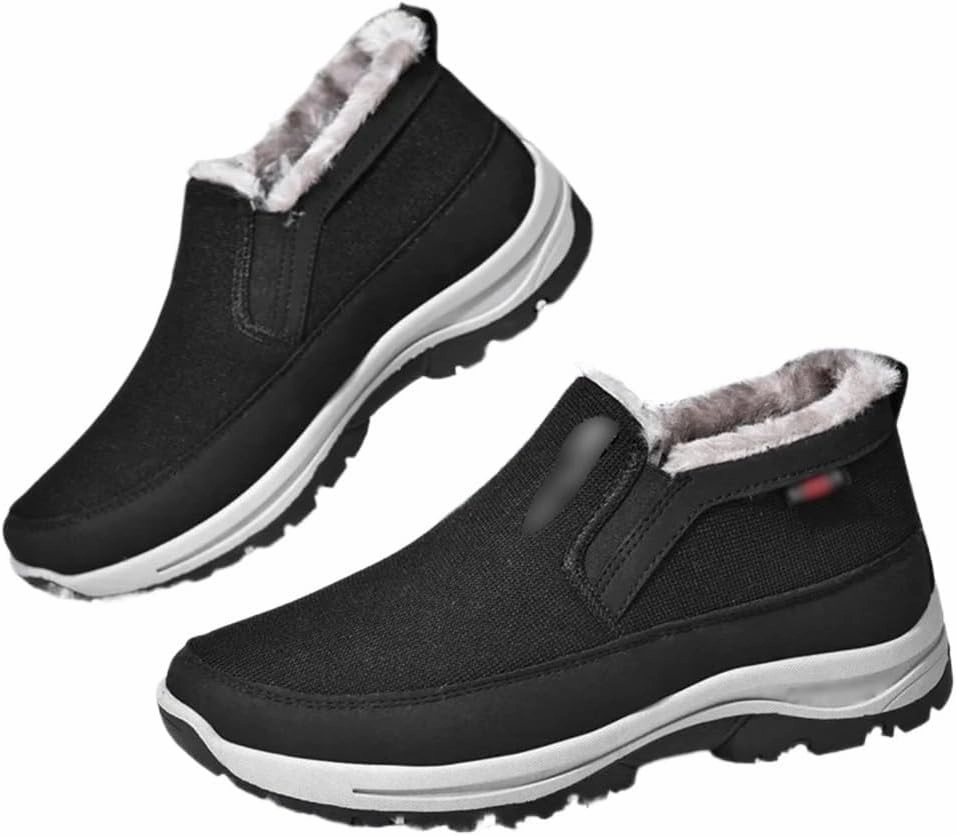 Winter Warm Retro Snow Plush Thickened Heated Shoes Outdoor Non-Slip Comfortable Casual Shoes(42 Code)