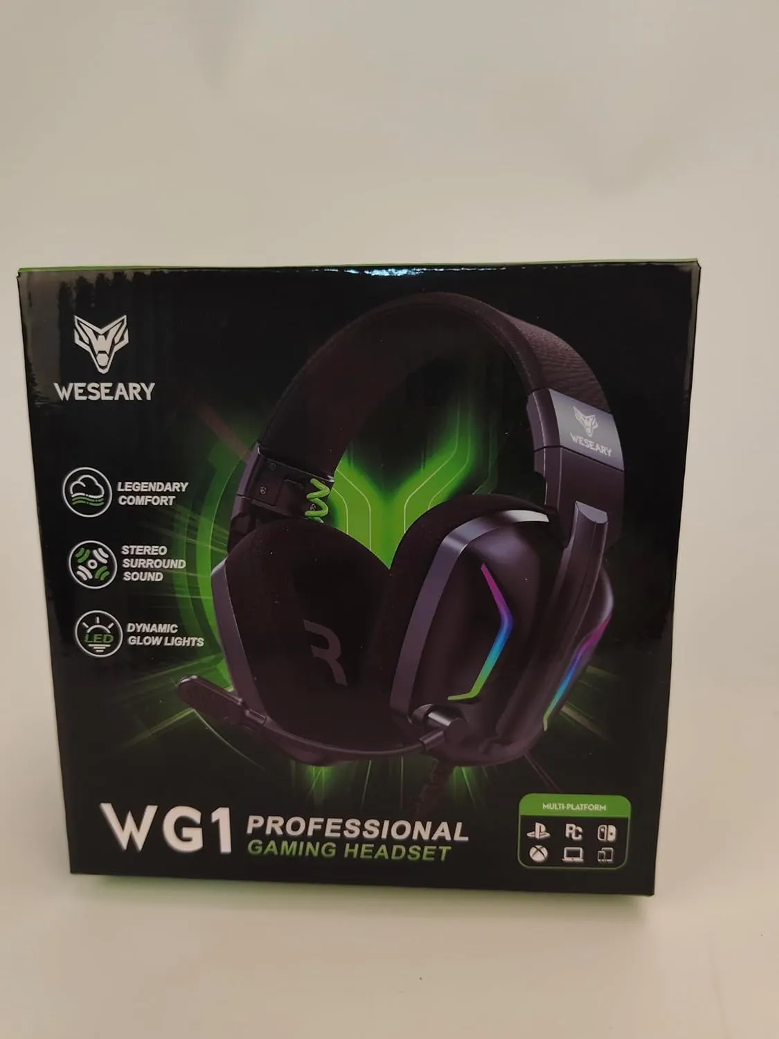 Wired Gaming Headset for Xbox Series X|S, Xbox One, PS4, PS5, Switch, Mobile, PC Headset with Surround Sound, Gaming Headphones with ENC Noise Cancelling Mic, 50mm Drivers, Soft Memory Foam