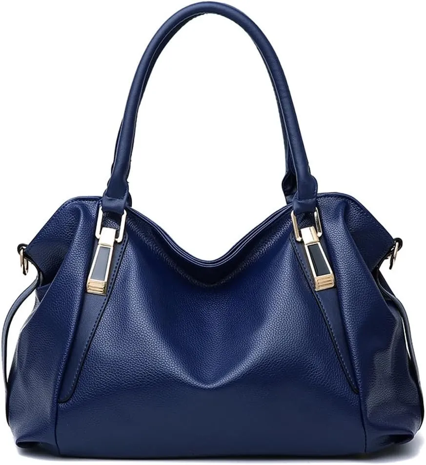 Women Shoulder Bag Solid Color Soft Large Capacity Bag Crossbody Handbag