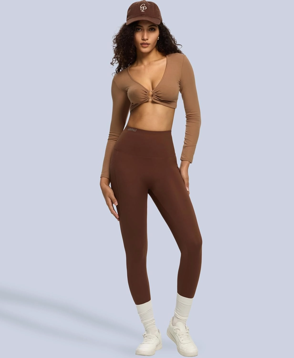 Women's Compression Leggings Butt Lifting Work Out Athletic Gym High Waist Tummy Control Stretchy with Pockets
