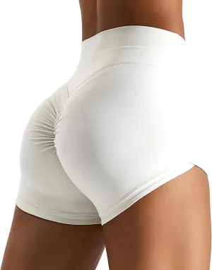 Womens Butterlift High Waist Scrunch Butt Biker Shorts 3 Inches No Front Seam Workout Yoga Gym Booty Shorts