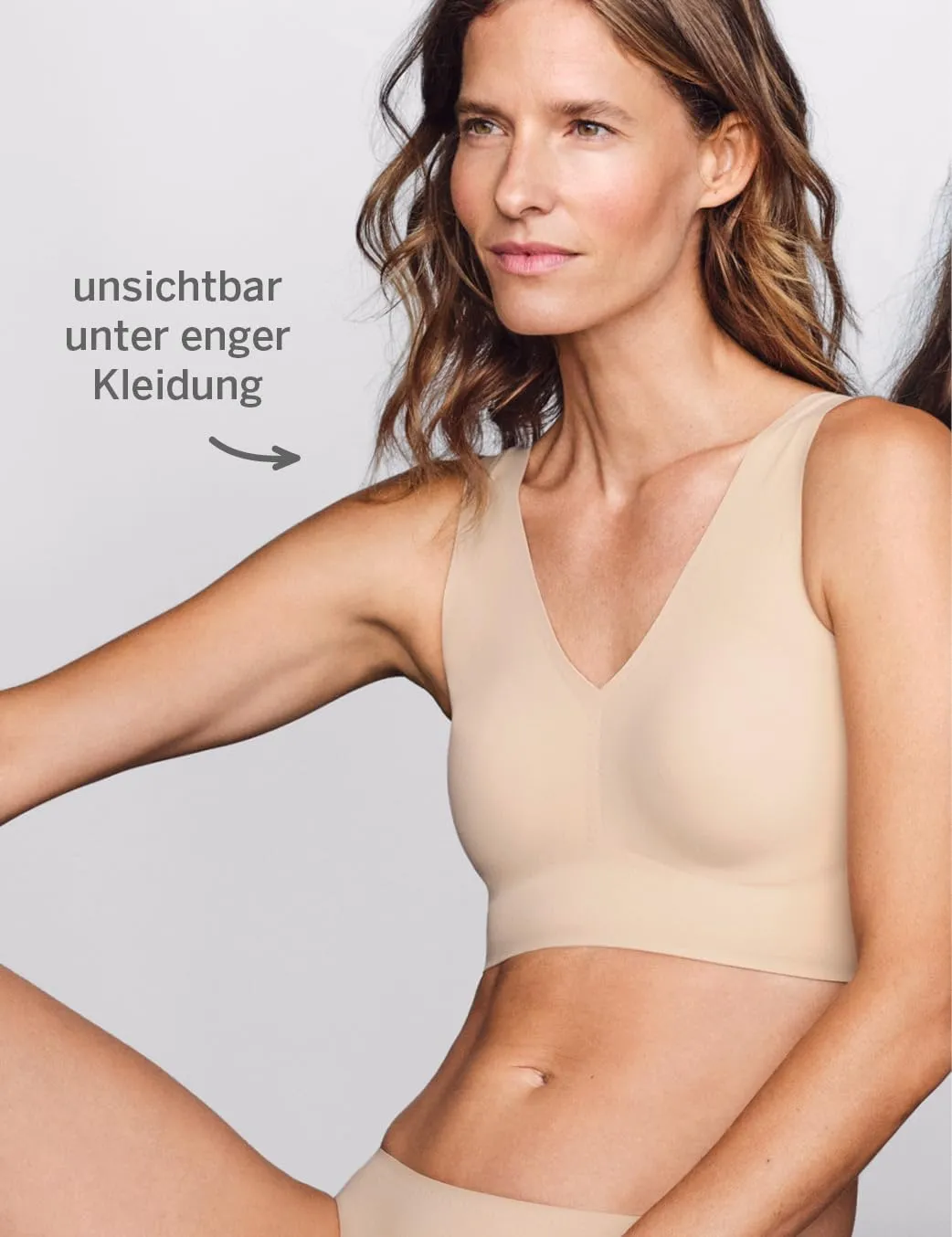 Women's Padded Bra Without Underwire-Invisible Soft Shirt