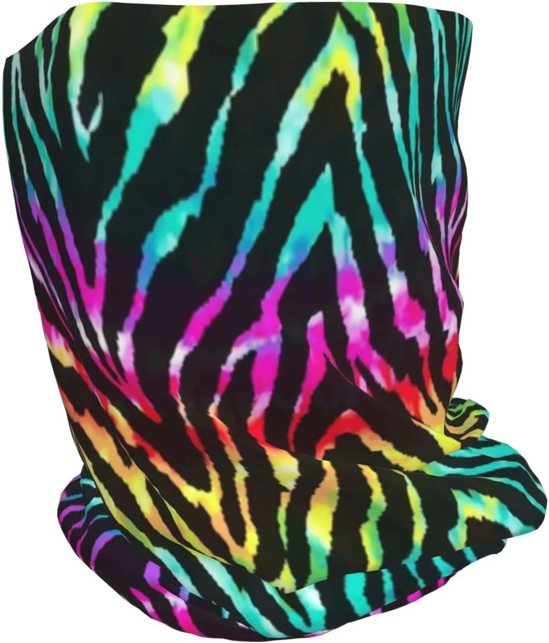 WURTON Colorful Peach Print Baggy Beanie Cap Slouchy Beanie Multifunction Chemo Skull Caps Headwear Hats Turban